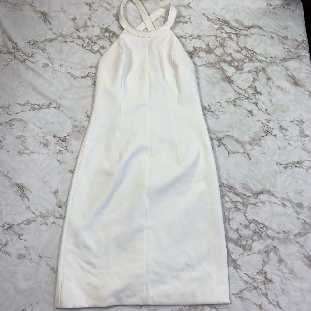 Elizabeth And James Imogen White Halter Dress NWT - Picture 3 of 5